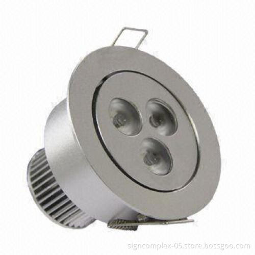 LED Downlight with 5 Years Warranty and Recessed in Cree, 3 x 1W Available in Edison LED